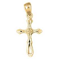 Yellow Gold-plated Silver Cross Pendant