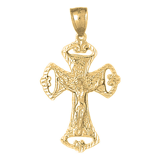 10K, 14K or 18K Gold Crucifix Pendant