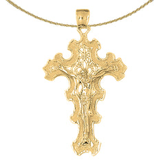10K, 14K or 18K Gold Crucifix Pendant