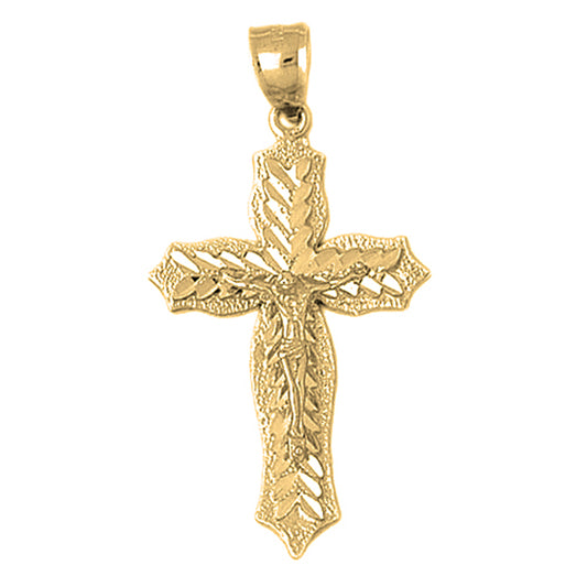 10K, 14K or 18K Gold Passion Crucifix Pendant