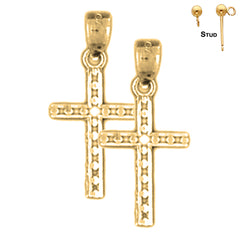 14K or 18K Gold Corpus Jesus Earrings