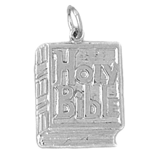 Sterling Silver Holy Bible Pendant