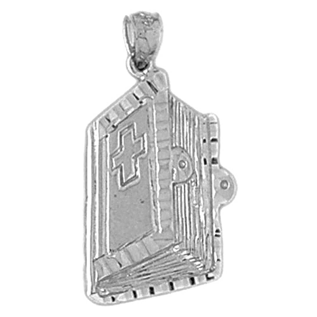 Sterling Silver Holy Bible Pendant