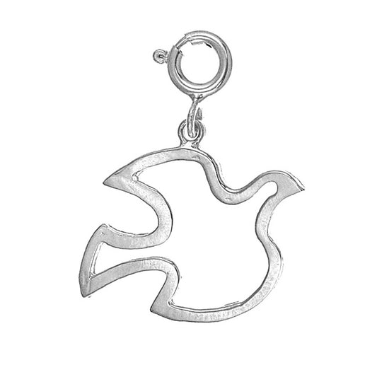 Sterling Silver Dove, Holy Spirit Dove Pendant