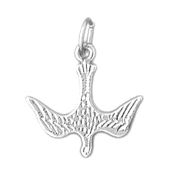 Sterling Silver Dove, Holy Spirit Dove Pendant