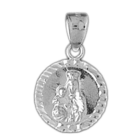 Sterling Silver Our Lady Guadalupe Pendant