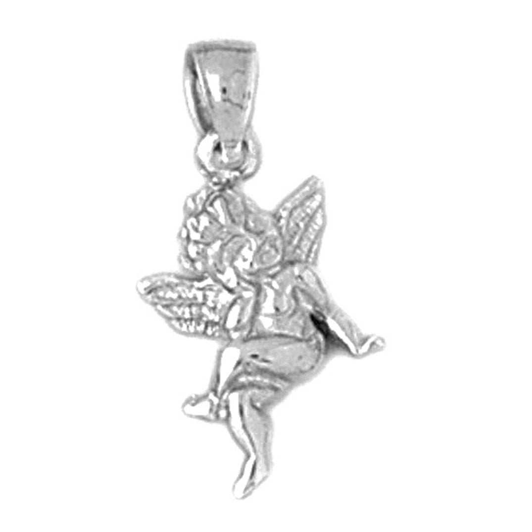 Sterling Silver Angel 3D Pendant