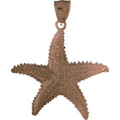 10K, 14K or 18K Gold Starfish Pendant