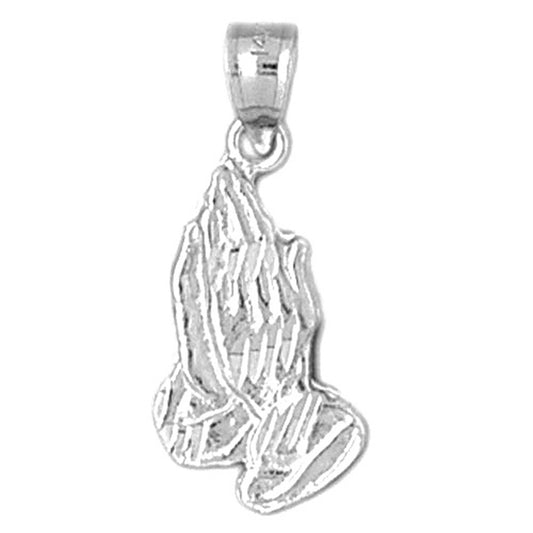 Sterling Silver Praying Hands Pendant