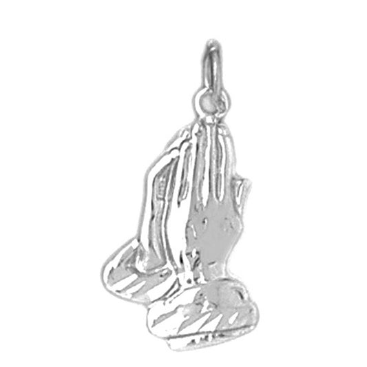 Sterling Silver Praying Hands Pendant