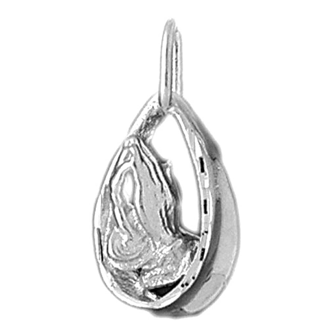 Sterling Silver Praying Hands Pendant