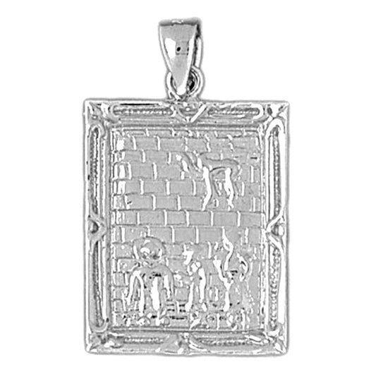 Sterling Silver Wailing Wall Pendant