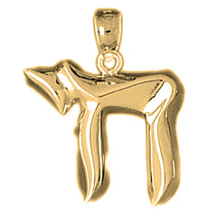 Yellow Gold-plated Silver Chais Pendant