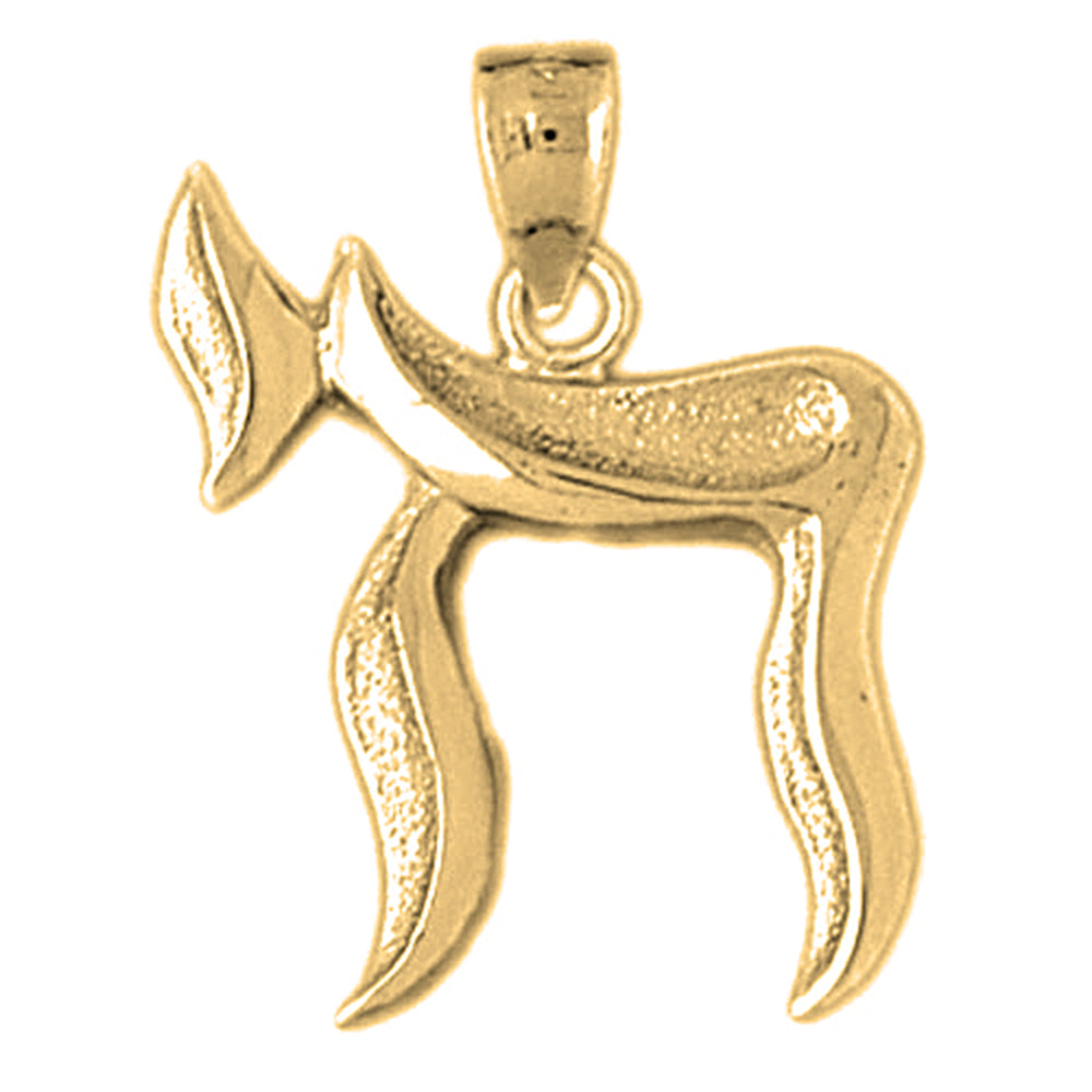 Yellow Gold-plated Silver Chais Pendant