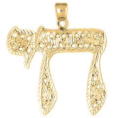 Yellow Gold-plated Silver Chais Pendant