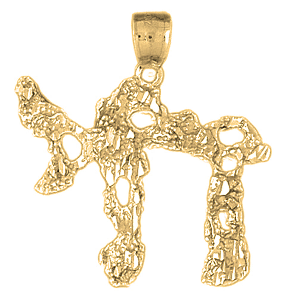 Yellow Gold-plated Silver Chais Pendant