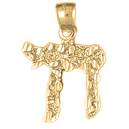 Yellow Gold-plated Silver Chais Pendant