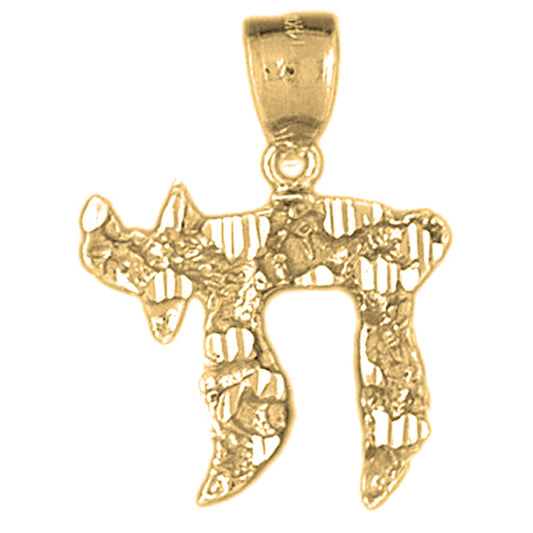 Yellow Gold-plated Silver Chais Pendant