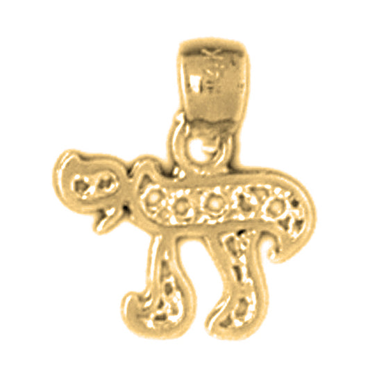 Yellow Gold-plated Silver Chais Pendant