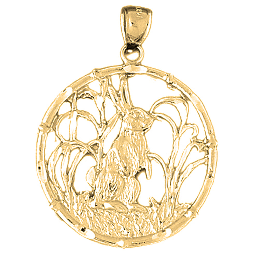 Yellow Gold-plated Silver Chinese Zodiacs - Bull Pendant