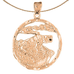 10K, 14K or 18K Gold Chinese Zodiacs - Rabbit Pendant