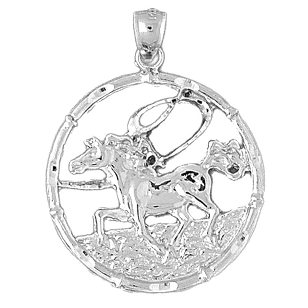 Sterling Silver Chinese Zodiacs - Horse Pendant