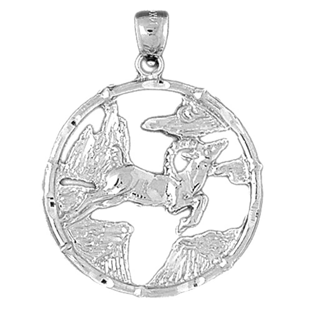 Sterling Silver Chinese Zodiacs - Elk Pendant