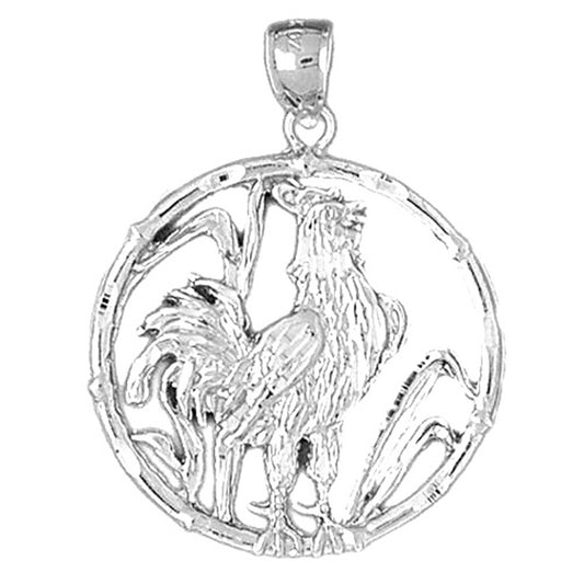 Sterling Silver Chinese Zodiacs - Rooster Pendant