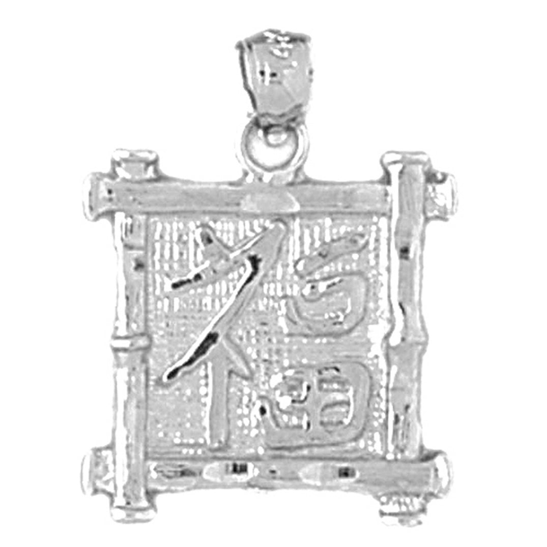 Sterling Silver Chinese Zodiacs - Luck Pendant