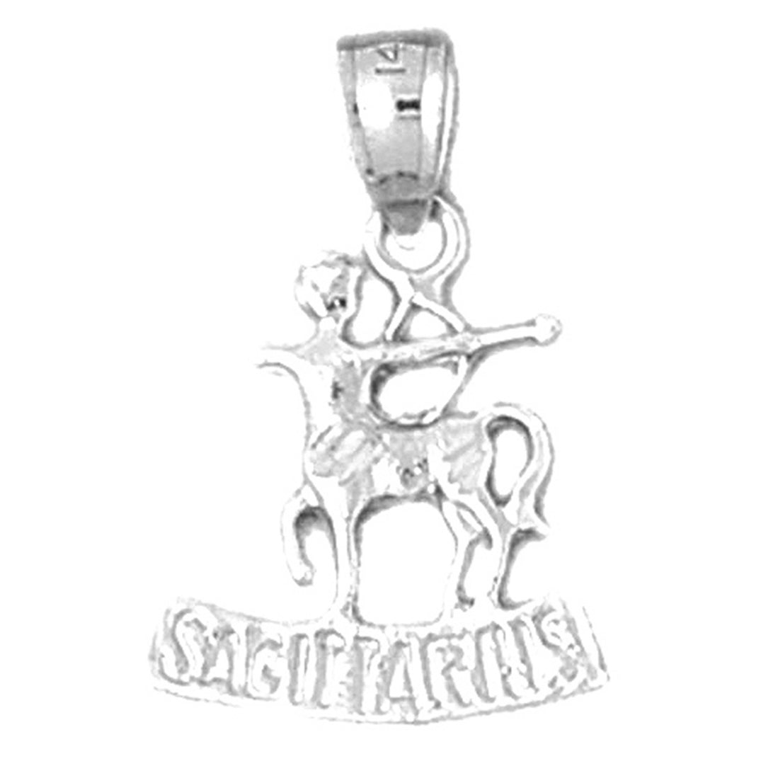 Sterling Silver Capricorn Zodiac Sign Pendant