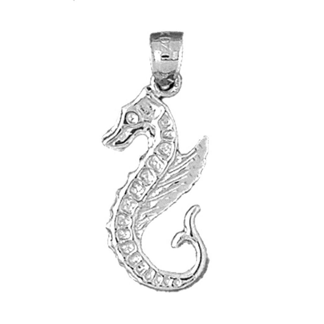 Sterling Silver Seahorse Pendant