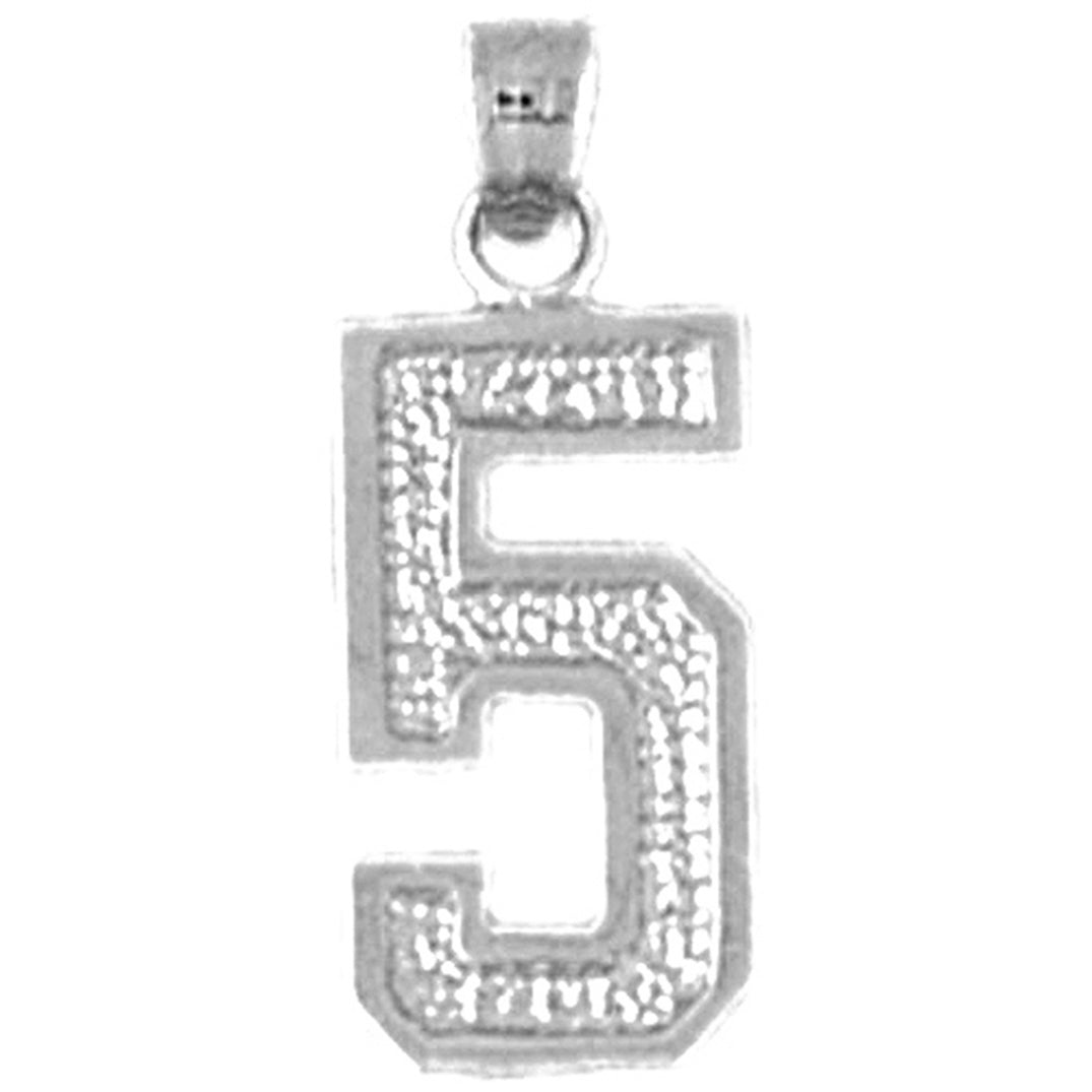 Sterling Silver Five, 5 Pendant