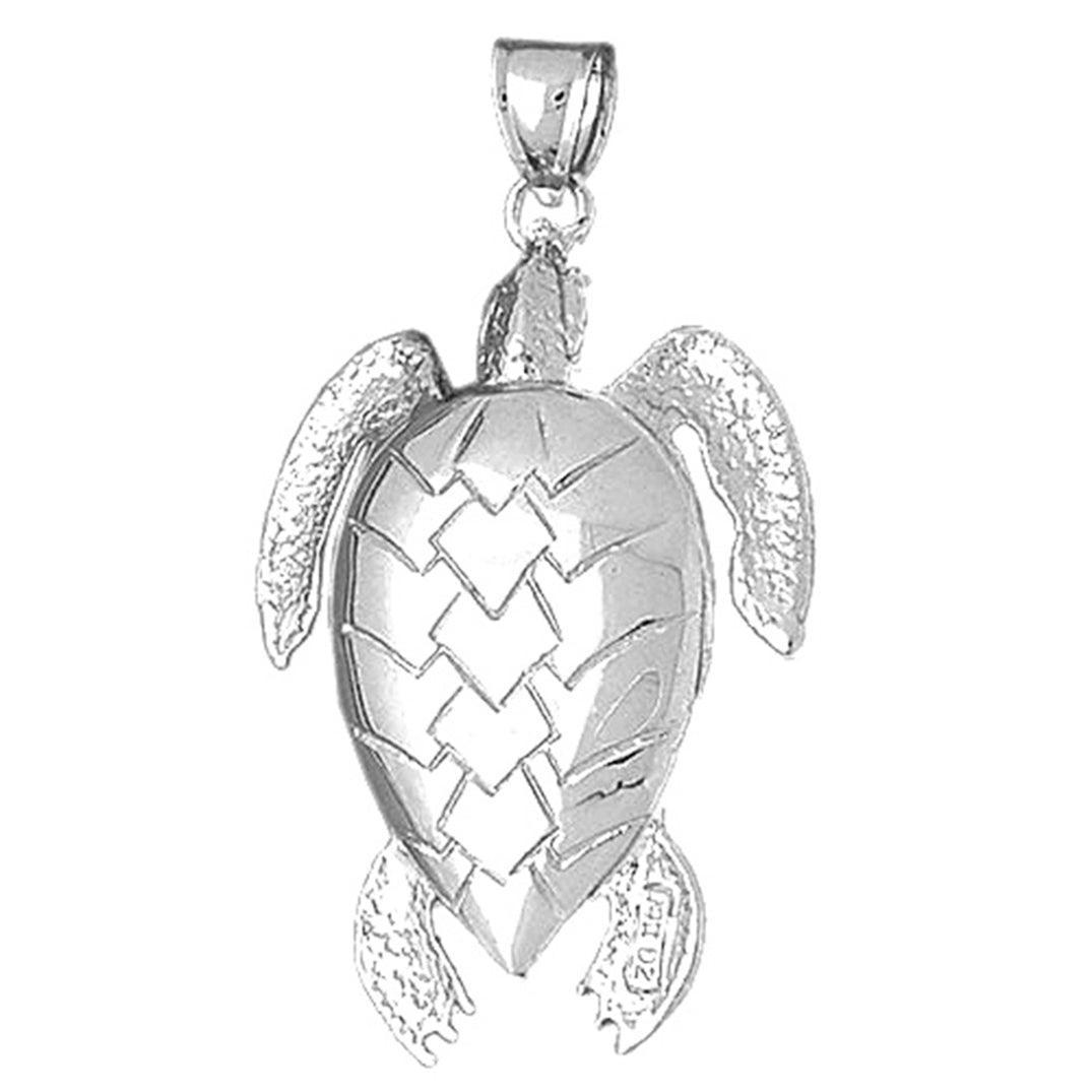 Sterling Silver Turtles Pendant