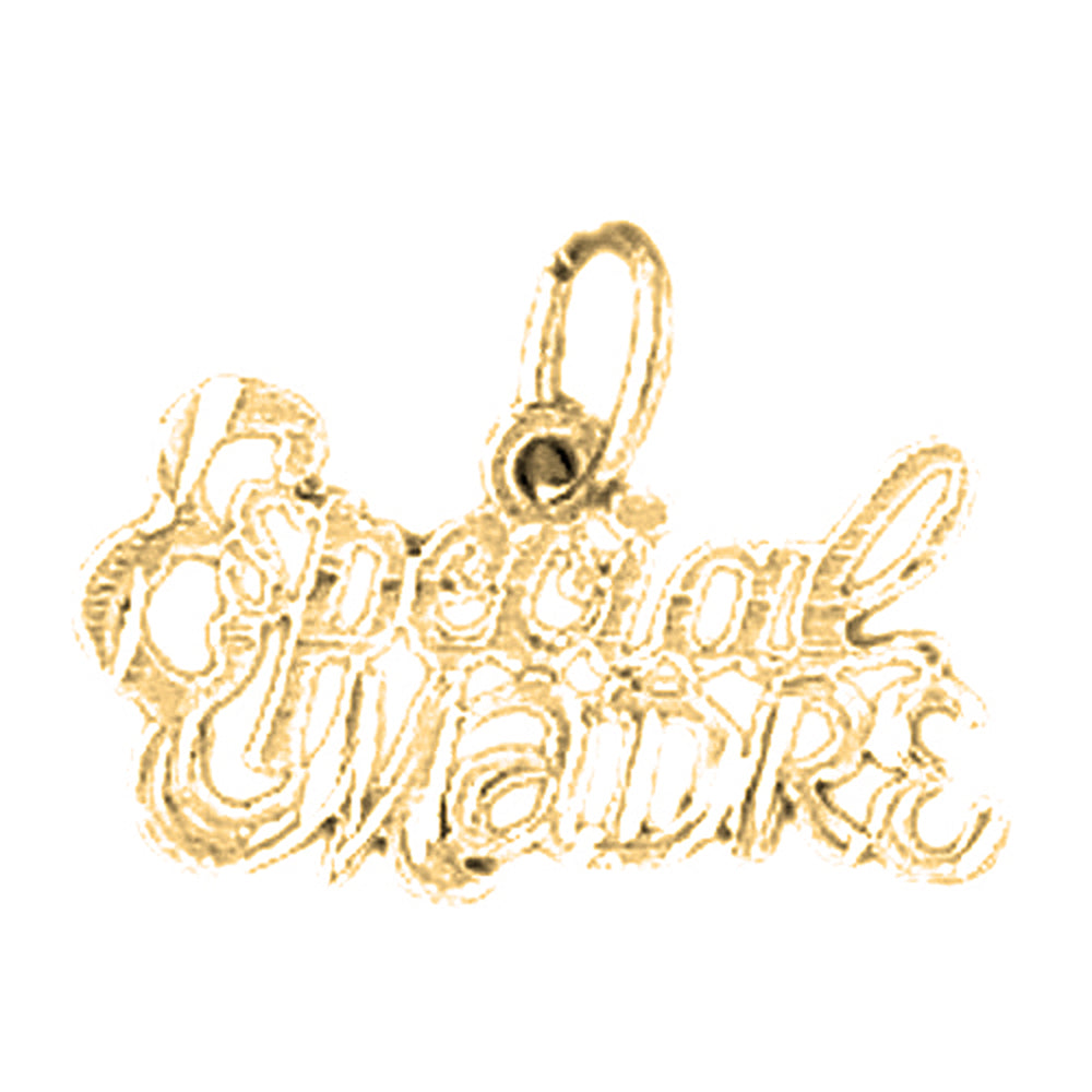 Yellow Gold-plated Silver Especial Madre Pendant