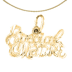 14K or 18K Gold Especial Madre Pendant
