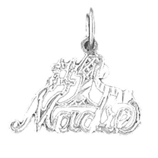 Sterling Silver #1 Madre Pendant