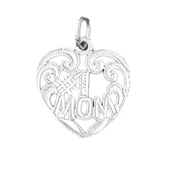 Sterling Silver #1 Mom Pendant