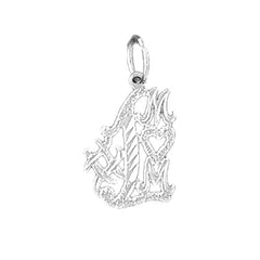 Sterling Silver #1 Mom Pendant