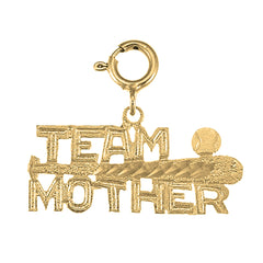 Yellow Gold-plated Silver Team Mother Pendant