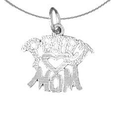Sterling Silver Perfect Mom Pendant (Rhodium or Yellow Gold-plated)