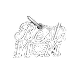 Sterling Silver Best Mom Pendant