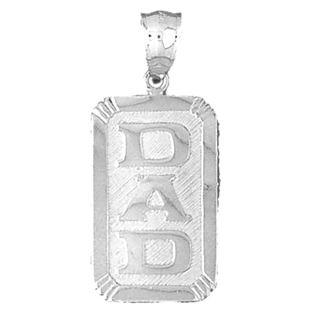 Sterling Silver Dad Pendant