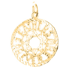Yellow Gold-plated Silver Fathers Are Forever Pendant