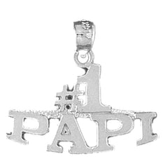 Sterling Silver #1 Papi Pendant