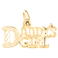 Yellow Gold-plated Silver Daddy's Girl Pendant