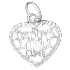 Sterling Silver Daddy's Little One Pendant