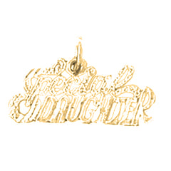 Yellow Gold-plated Silver Special Daughter Pendant