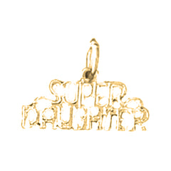 Yellow Gold-plated Silver Super Daughter Pendant