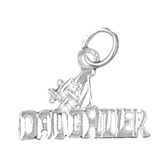 Sterling Silver #1 Daughter Pendant