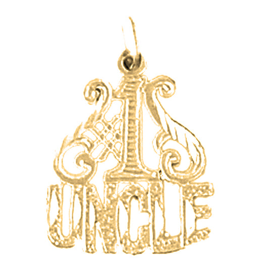 14K or 18K Gold #1 Uncle Pendant